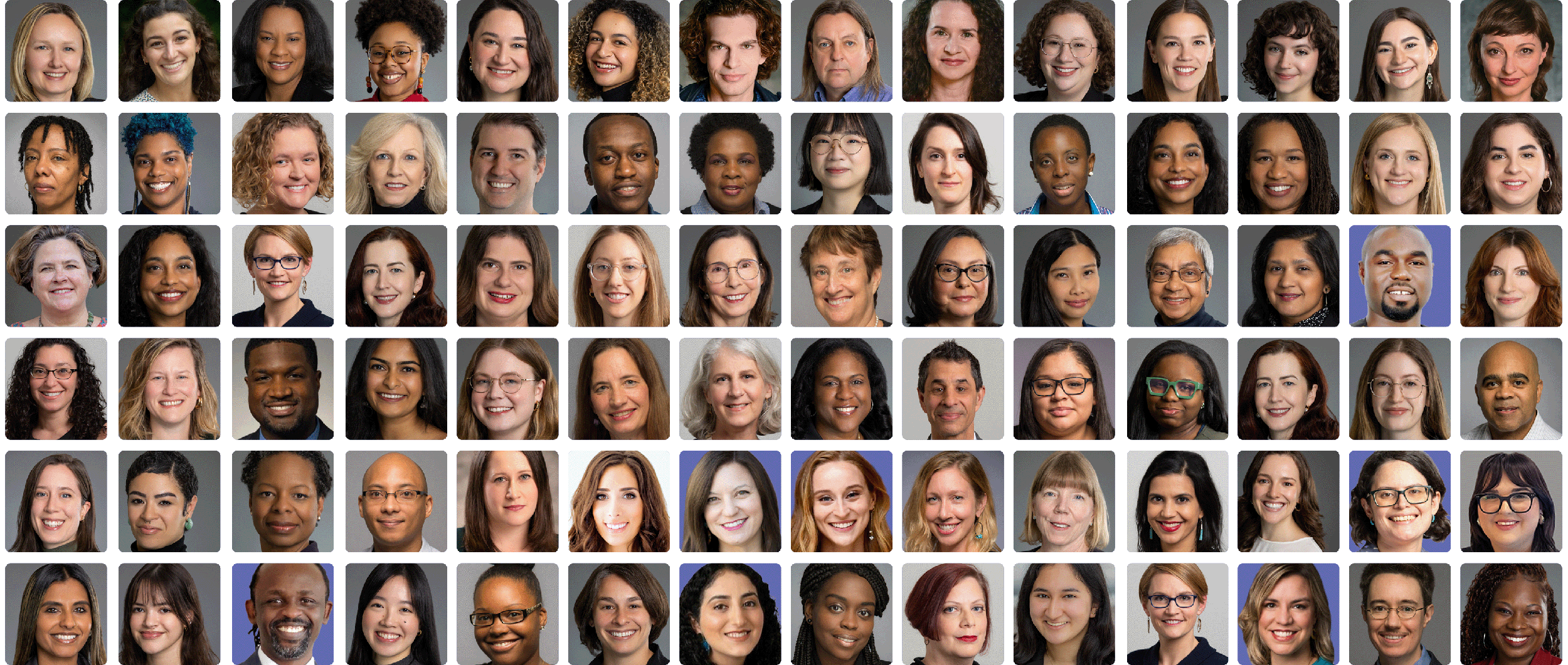 Staff photos grid