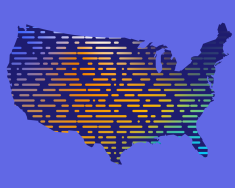 An outline of the United States 