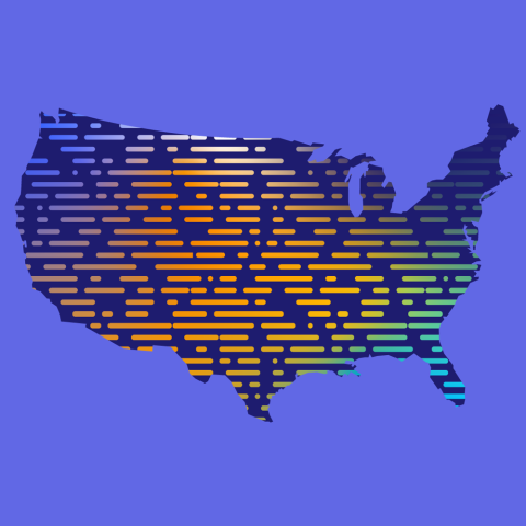 An outline of the United States 