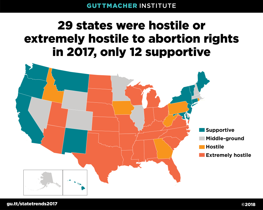 Policy Trends In The States, 2017 | Guttmacher Institute