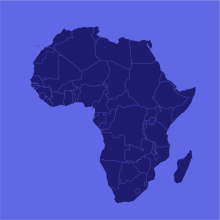 A preview image with an outline of Africa 