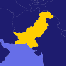  map image of Pakistan